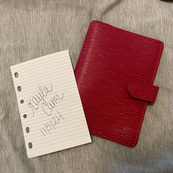 Louis Vuitton Red Epi PM Agenda - Picture 11 of 11